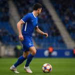 Spelers van KRC Genk in actie tijdens een wedstrijd in de Cegeka Arena