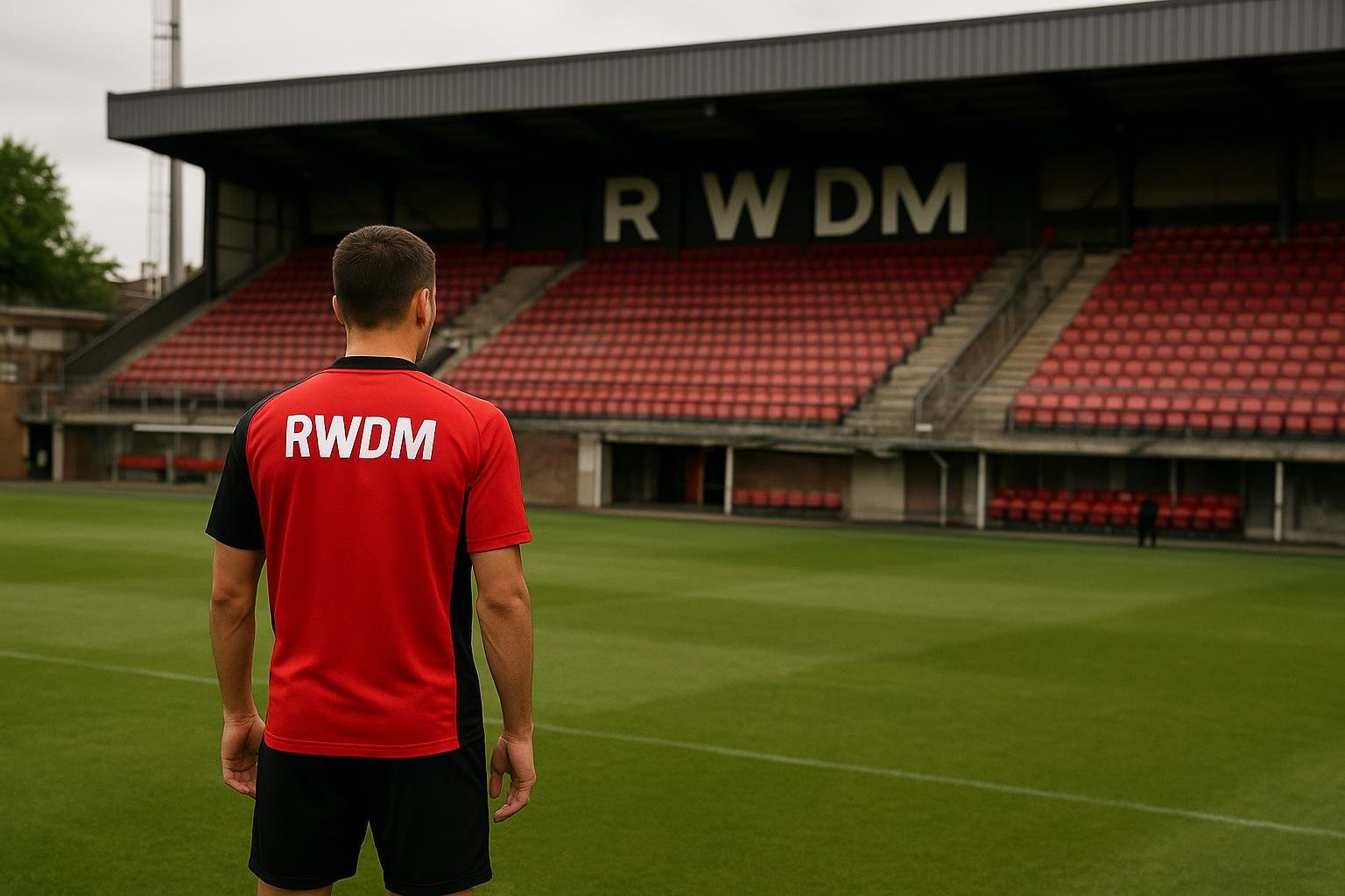 Sfeerbeeld rond het Stade Edmond Machtens bij RWDM Brussels