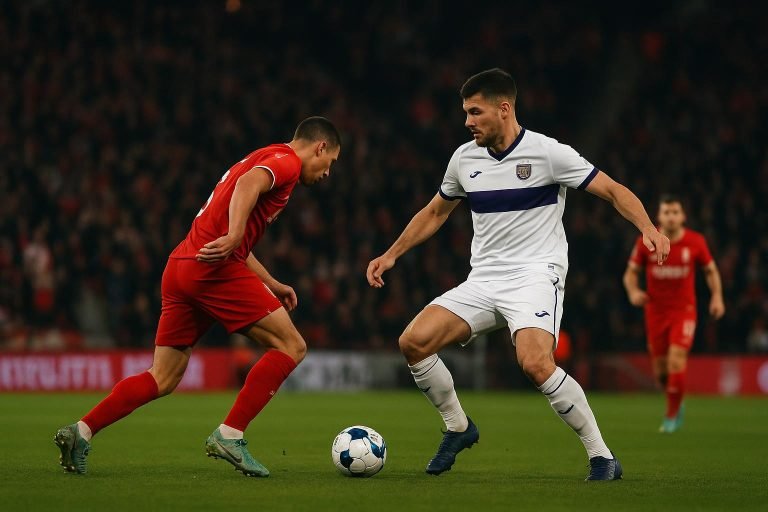 Sfeerbeeld in Sclessin tijdens Standard tegen Anderlecht