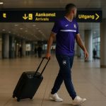Coba da Costa bij zijn aankomst in België na zijn transfer naar RSC Anderlecht