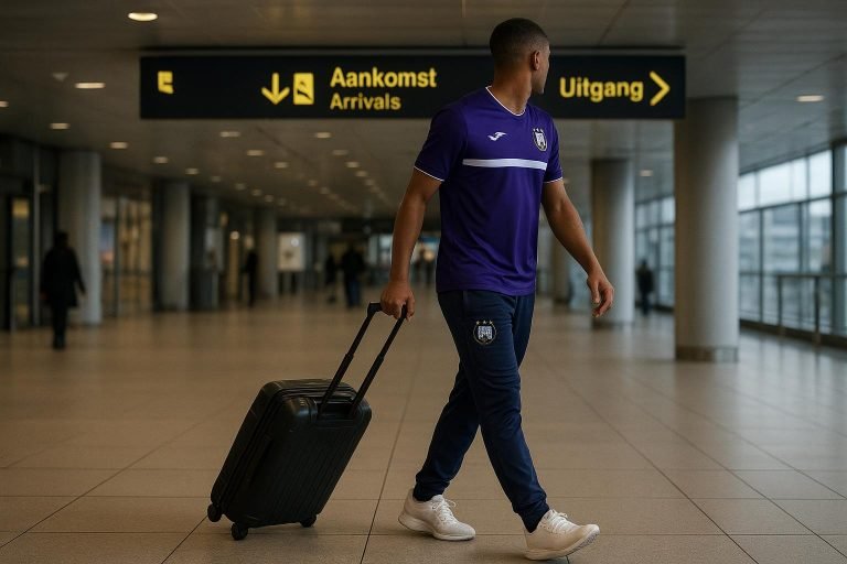 Coba da Costa bij zijn aankomst in België na zijn transfer naar RSC Anderlecht
