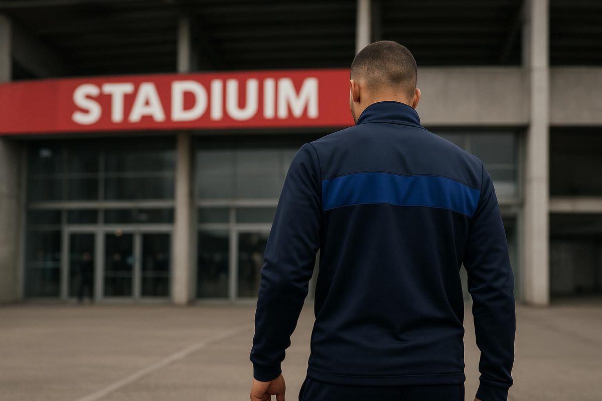 Yannick Carrasco in een stadionomgeving, met focus op transfersfeer zonder herkenbare gezichten