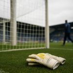 Doelnet en keeperszone bij Union SG tijdens een trainingsmoment