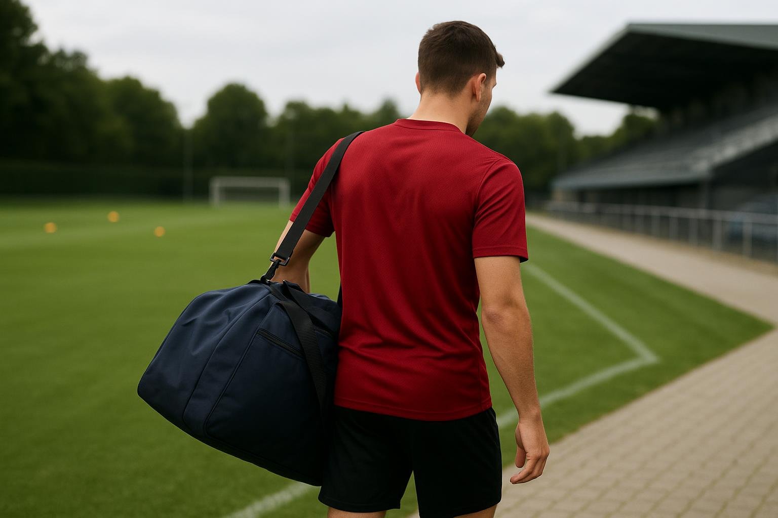 Sander Coopman tijdens een moment op het veld