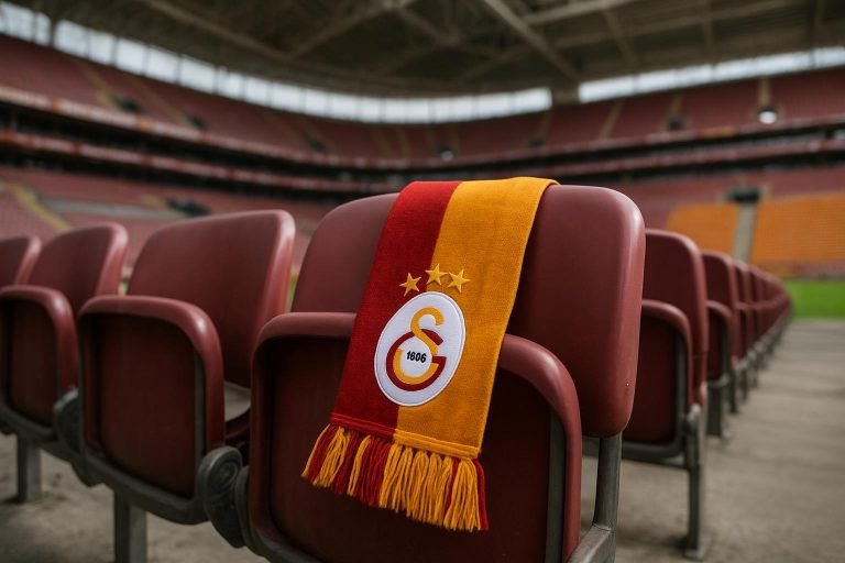 Noa Lang in Galatasaray-context in een stadionomgeving, zonder herkenbare gezichten.