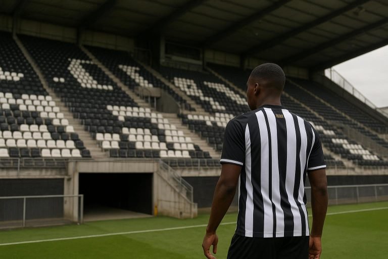 Nicolas Frutos in stadioncontext rond Sporting Charleroi