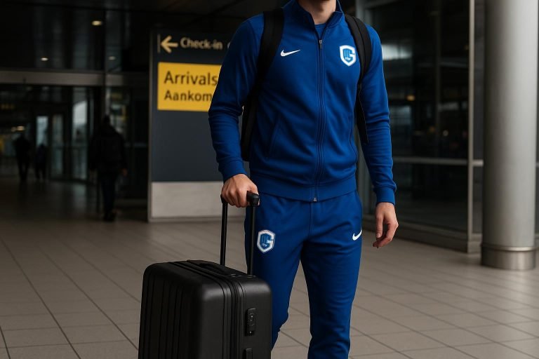 Hyeon-gyu Oh van KRC Genk arriveert in Istanbul in aanloop naar een mogelijke transfer naar Besiktas