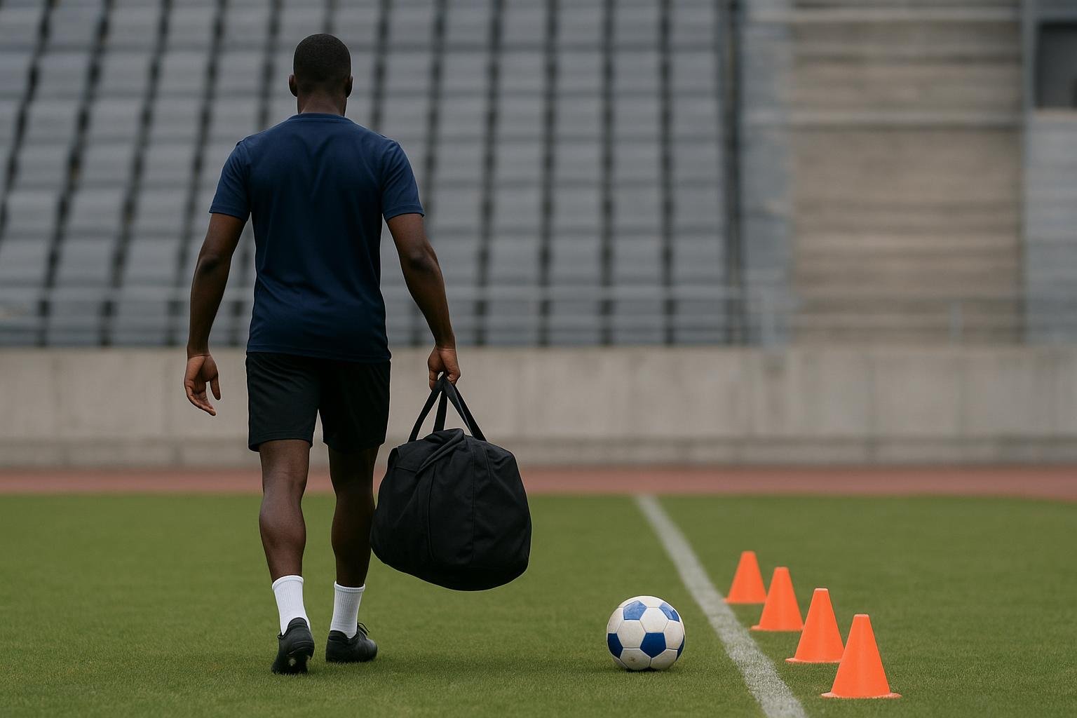 Jesse Lingard in een trainingscontext op een voetbalveld, zonder herkenbare gezichten.