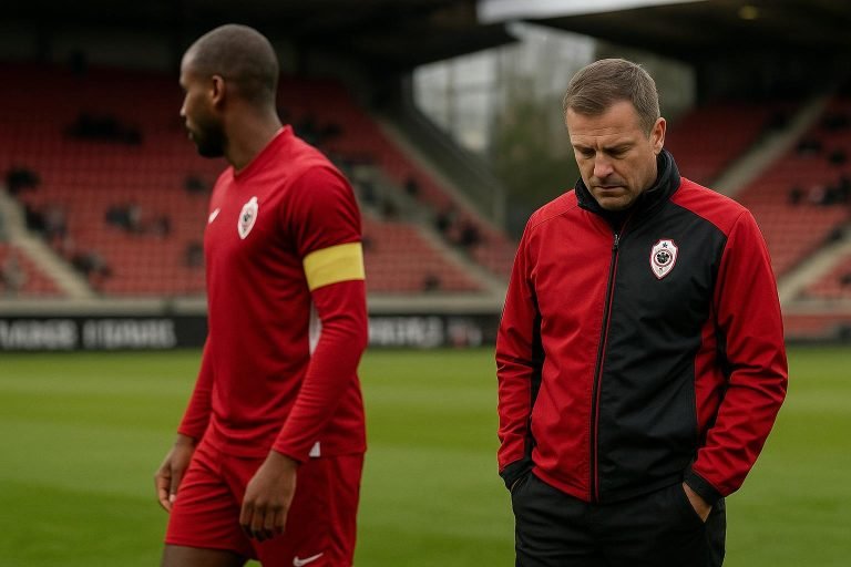 Joseph Oosting en Vincent Janssen bij Royal Antwerp FC in het Bosuilstadion
