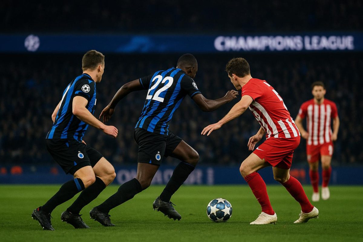 Sfeerbeeld rond een Champions League-duel tussen Club Brugge en Atlético Madrid