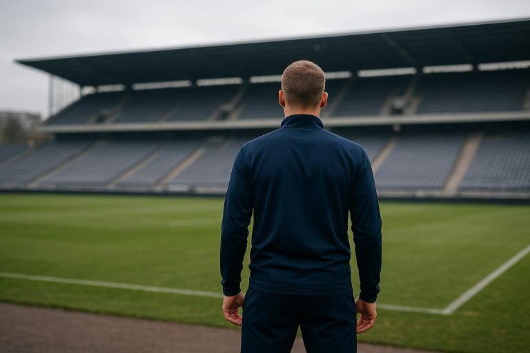 Transfersfeer rond Brian Brobbey met een neutrale stadionachtergrond