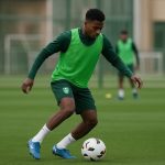 Matteo Dams in Al-Ahli-context tijdens een trainingsmoment