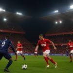 Sfeerbeeld in het stadion van Standard tijdens de match tegen Anderlecht op Sclessin