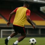 Keano Vanrafelghem van KV Mechelen tijdens een trainingsmoment