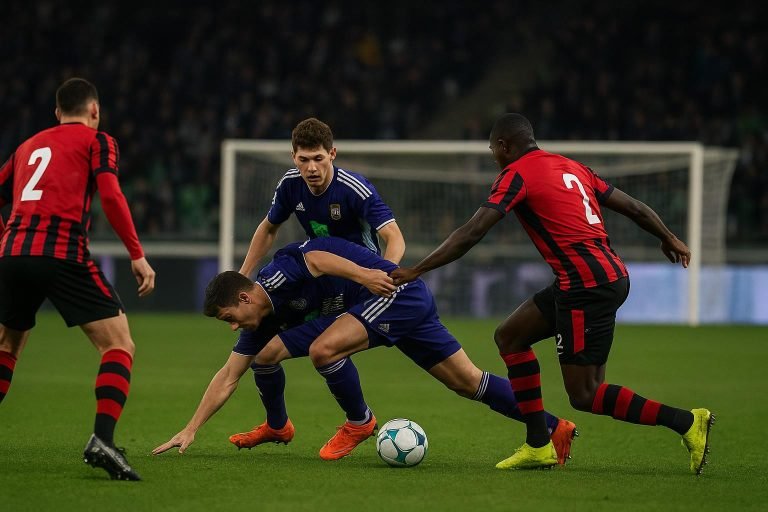 Sfeerbeeld van RSC Anderlecht tegen Antwerp FC in de Croky Cup