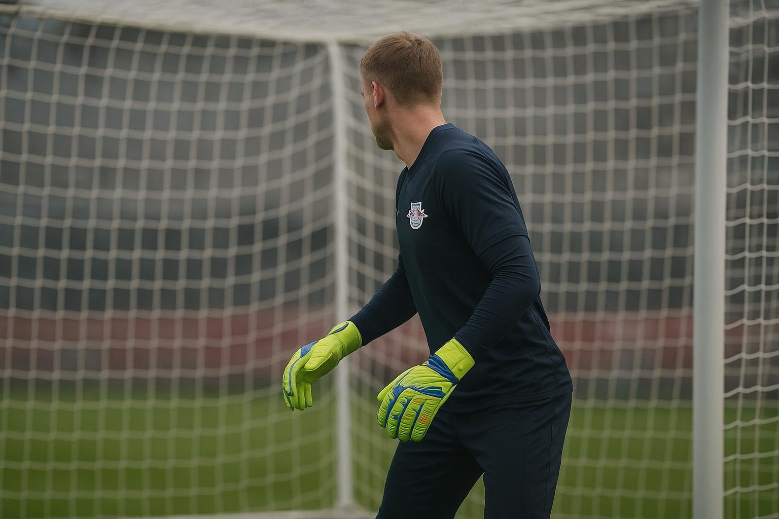 Maarten Vandevoordt in trainingscontext bij RB Leipzig