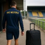 Griffin Yow van Westerlo tijdens een training in clubkleuren