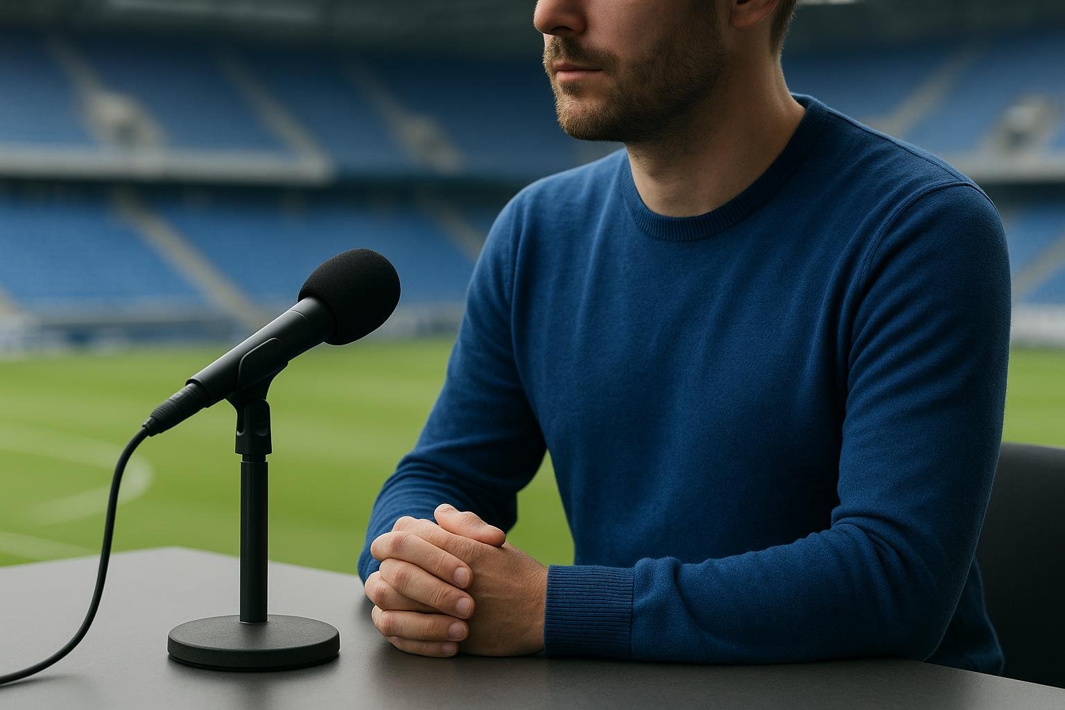 Zinho Vanheusden spreekt in een interviewsetting over vaderschap en voetbal