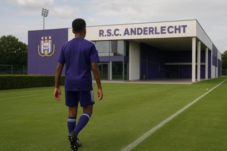 Beeld van het jeugdcomplex in Neerpede van RSC Anderlecht