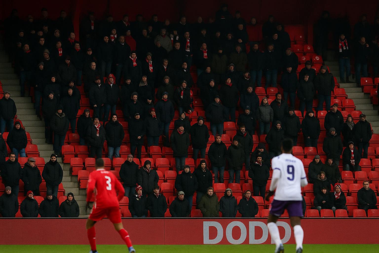 Sfeerbeeld in Sclessin in aanloop naar Standard tegen RSC Anderlecht