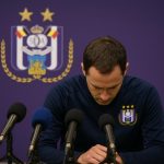 Olivier Renard van RSC Anderlecht tijdens een persmoment in Brussel