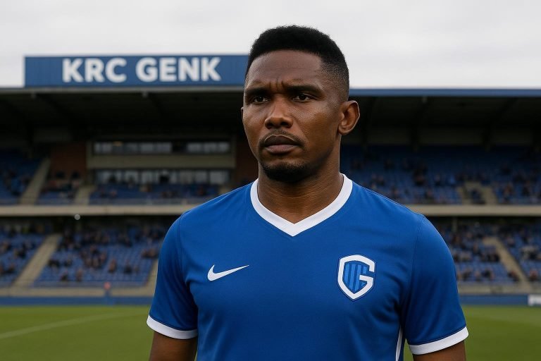 Neutrale sfeerfoto rond het stadion van KRC Genk in aanloop naar aandacht rond Samuel Eto’o en Aaron Bibout