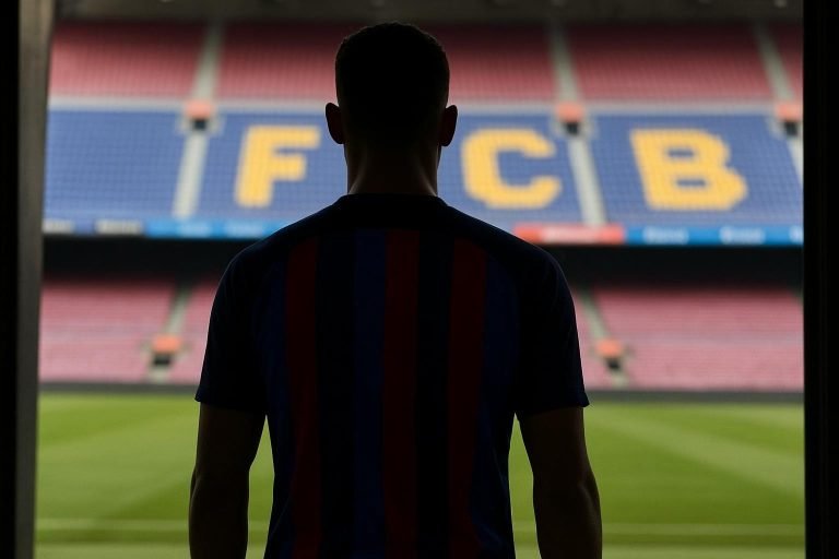Marcus Rashford in Barcelona-context tijdens een wedstrijdmoment, zonder herkenbare gezichten.