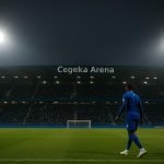 Sfeerbeeld rond de Cegeka Arena bij KRC Genk op een wedstrijddag.