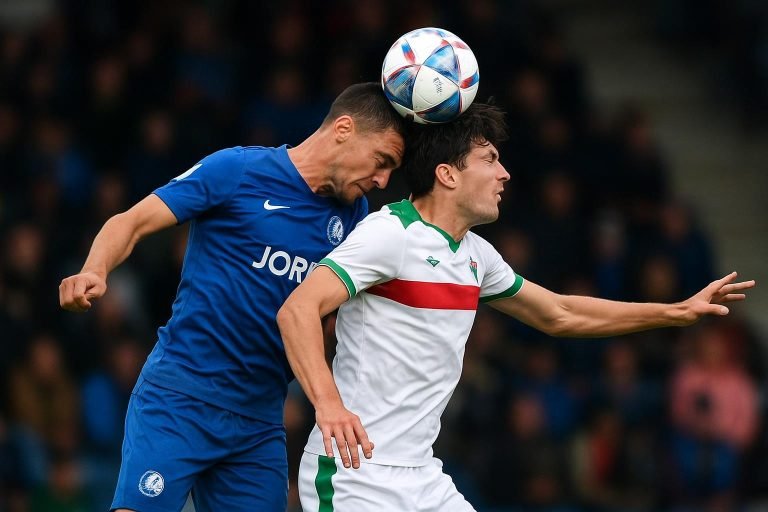 Spelmoment tijdens KAA Gent tegen OH Leuven in de Planet Group arena