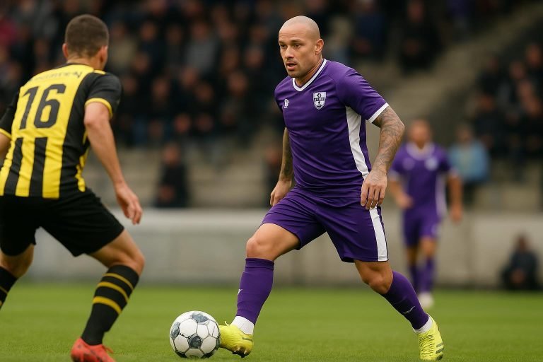 Radja Nainggolan in actie voor Patro Eisden in de Challenger Pro League