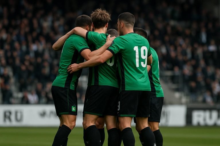 Cercle Brugge viert na de 3-4-zege op het veld van Sporting Charleroi