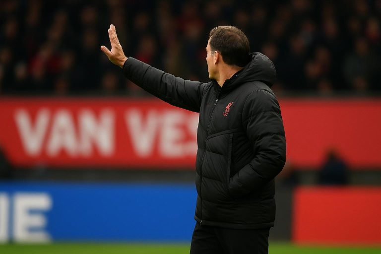 Arne Slot reageert zichtbaar geërgerd na Liverpool tegen Manchester City