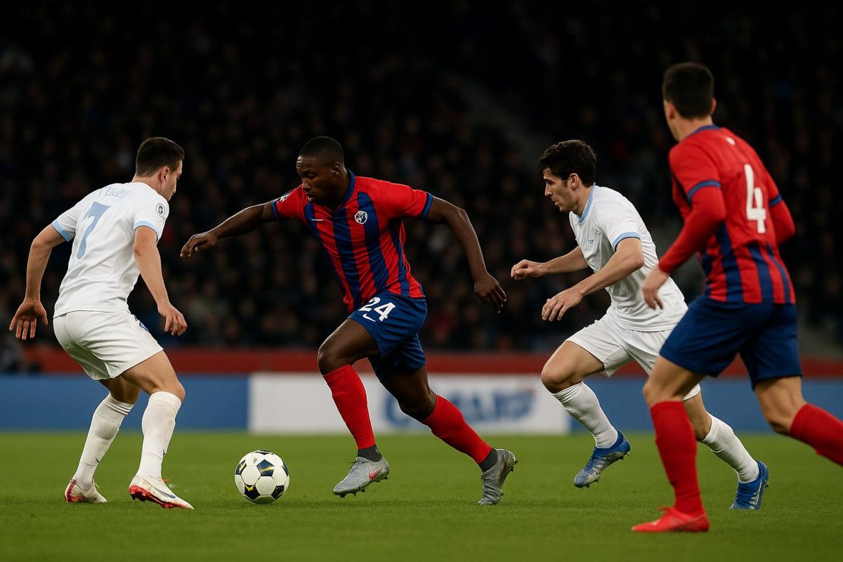 Spelmoment tijdens PSG tegen Olympique Marseille in Parijs