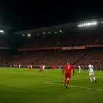 Sfeerbeeld in het Bosuilstadion van Royal Antwerp FC tijdens een bekeravond