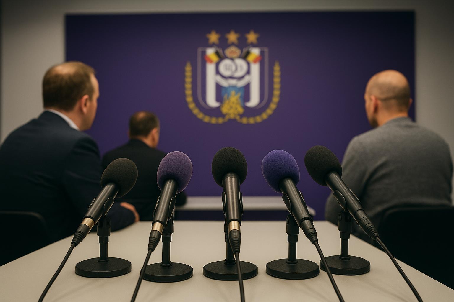 Kenneth Bornauw van RSC Anderlecht tijdens een persmoment