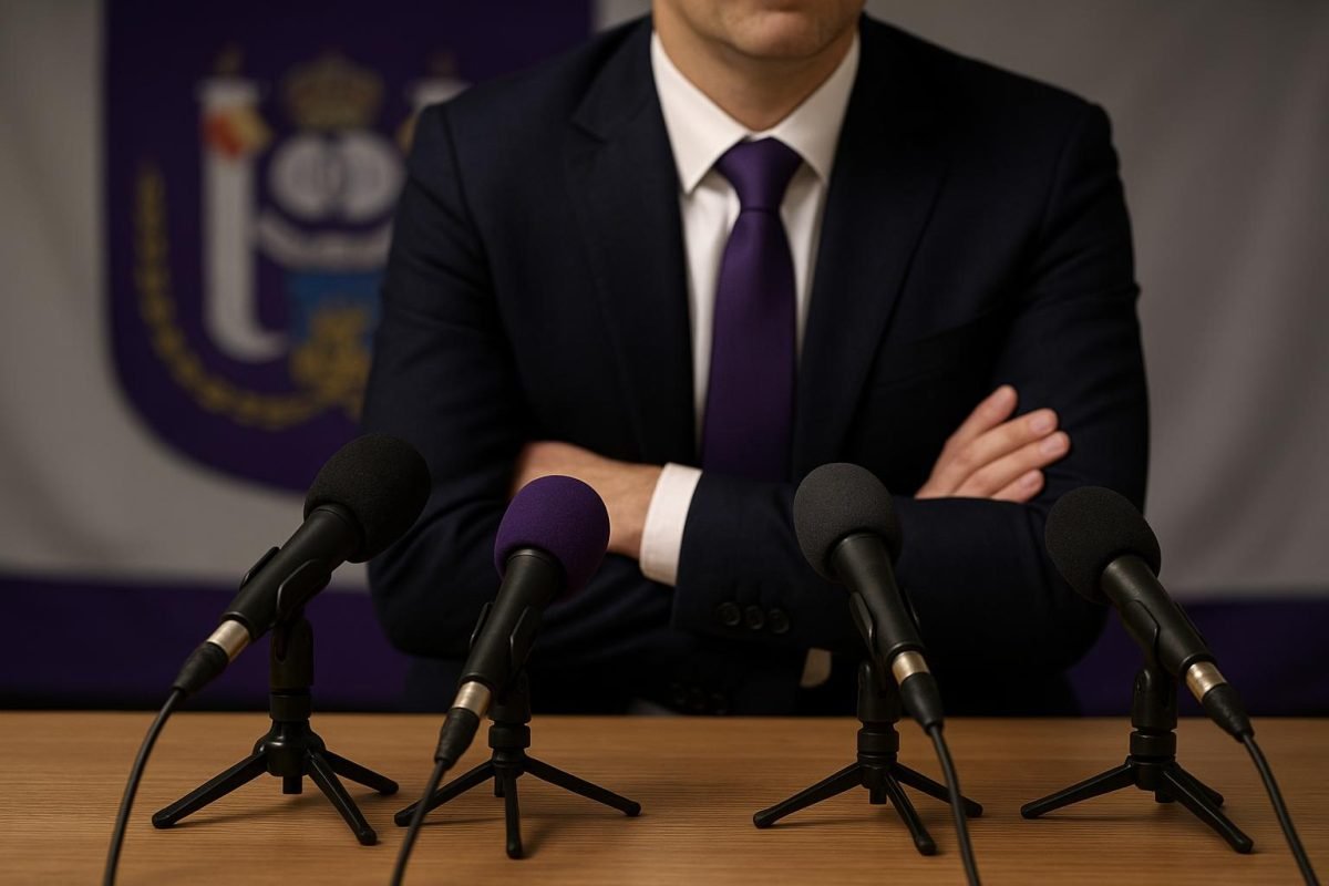 Marc Coucke tijdens een moment rond RSC Anderlecht in het Lotto Park