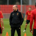 Rudi Garcia tijdens een training van de Rode Duivels