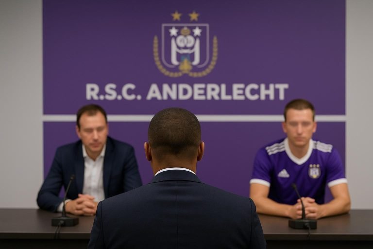 Sfeerbeeld bij RSC Anderlecht terwijl de club aan een nieuw sportief project werkt