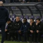 Sfeerbeeld aan de zijlijn in het Lotto Park bij RSC Anderlecht