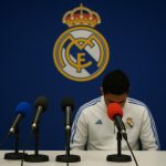 Florentino Pérez tijdens een persmoment rond Real Madrid
