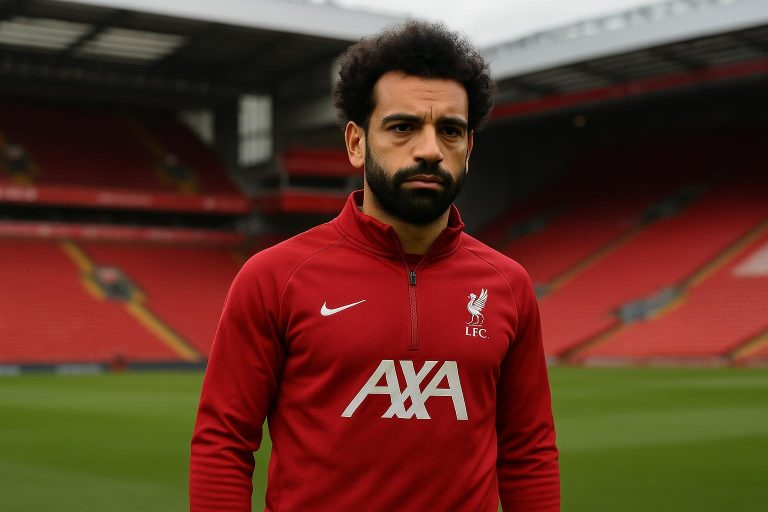 Mohamed Salah van Liverpool in een neutrale setting rond transfernieuws