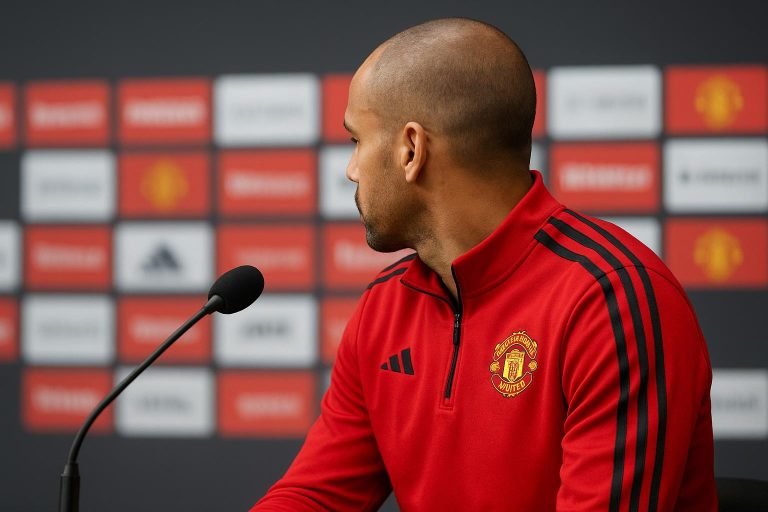 Rio Ferdinand, ex-verdediger van Manchester United, tijdens een publieke verschijning