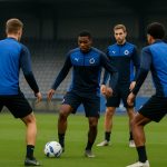 Spelers van Club Brugge tijdens een trainingsmoment in aanloop naar de zomermercato