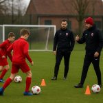 Sfeerbeeld van de jeugdopleiding van Royal Antwerp FC op de Bosuil