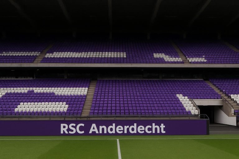 Stadionomgeving van RSC Anderlecht in een neutrale sfeer