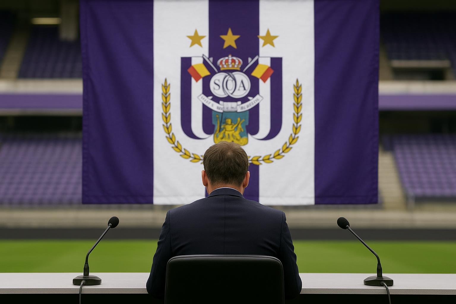 Marc Coucke gelinkt aan RSC Anderlecht in stadioncontext zonder herkenbare gezichten