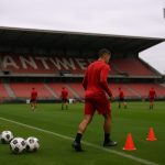 Sfeerbeeld aan het Bosuilstadion in aanloop naar Antwerp tegen Anderlecht in de Beker van België
