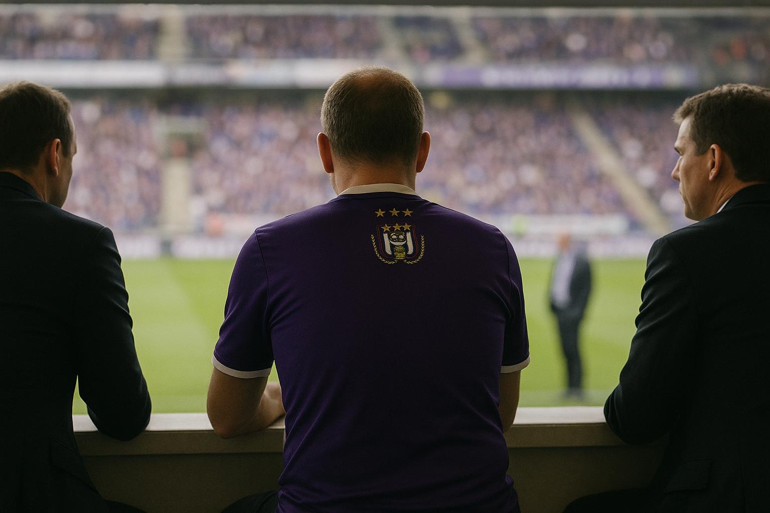 Marc Coucke in het Lotto Park tijdens een moeilijke periode bij RSC Anderlecht