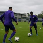 Zicht op het jeugdcomplex van RSC Anderlecht op Neerpede