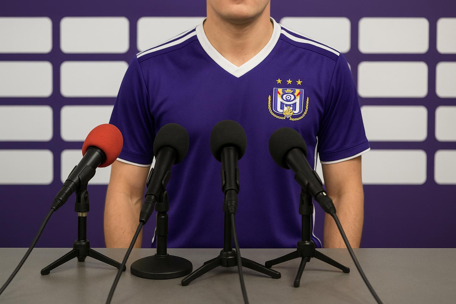 Thomasz Radzinski tijdens een moment in en rond het Lotto Park bij Anderlecht